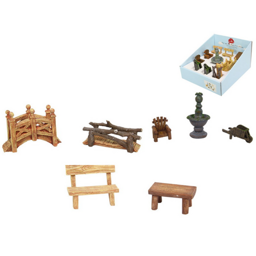 Ronis Mini Fairy Garden Furniture Assorted