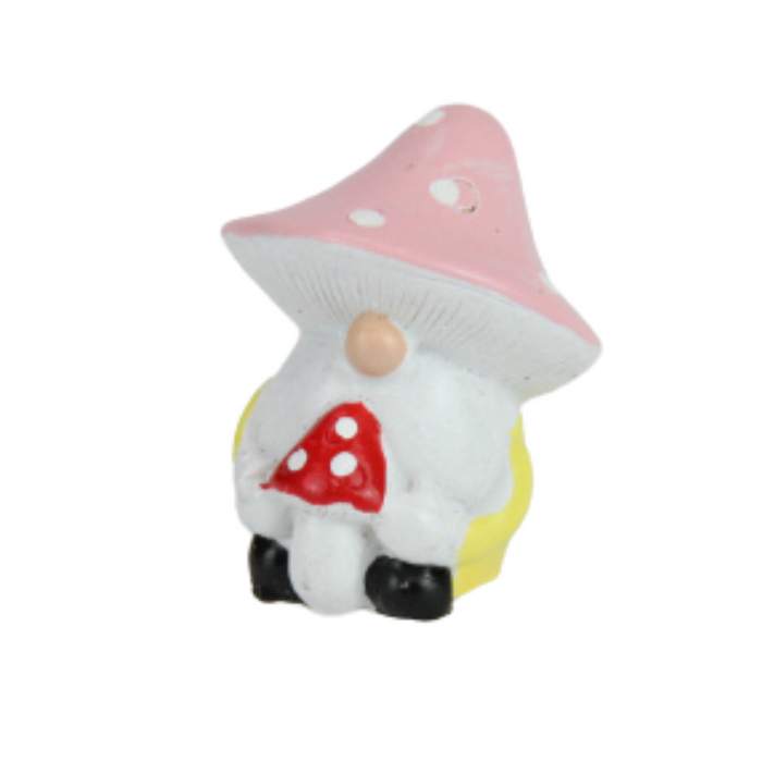Miniature Gnome with Mushroom Hat 3 Asstd