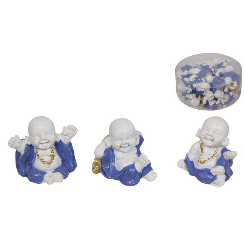Ronis Miniature Blue/White Buddha Assorted