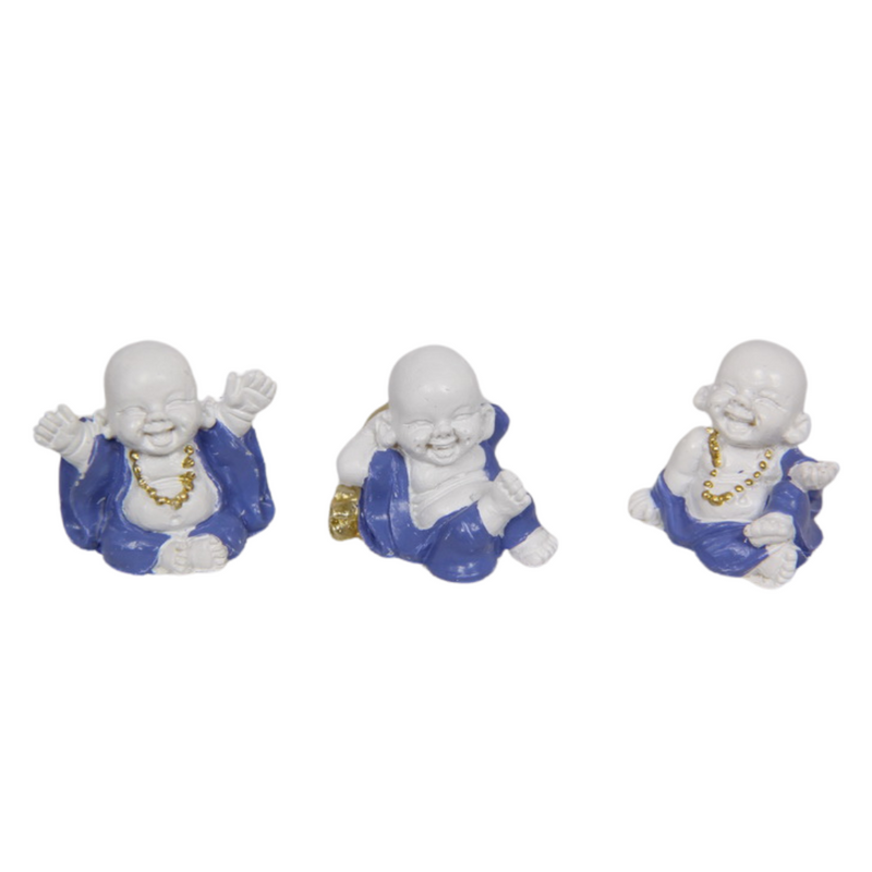 Ronis Miniature Blue/White Buddha Assorted