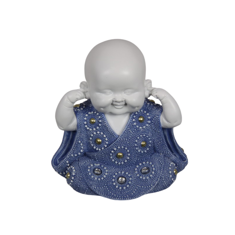 Ronis Miniature Buddha Blue/White 16cm Assorted