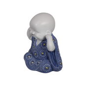 Ronis Miniature Buddha Blue/White 16cm Assorted