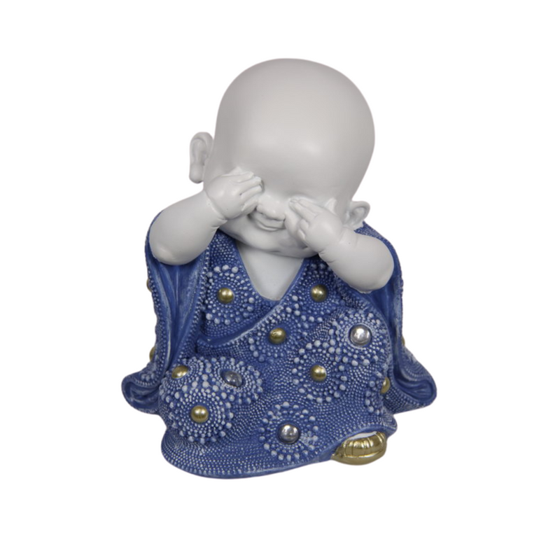 Ronis Miniature Buddha Blue/White 16cm Assorted