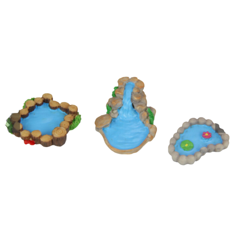 Ronis Miniature Fairy Garden Waterfall/Pond Assorted