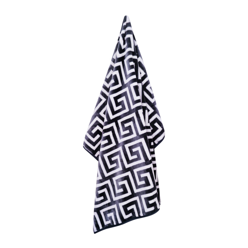 Mink blanket DB 200×220cm 3.7kg 800gsm in Greek Charcoal, plush double bed blanket for warm winter bedding.