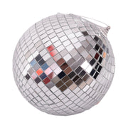 15cm silver mirror bauble for Christmas tree or party decoration – thumbnail