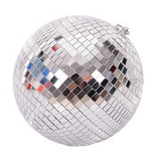 20cm silver mirror bauble for Christmas tree or event decoration