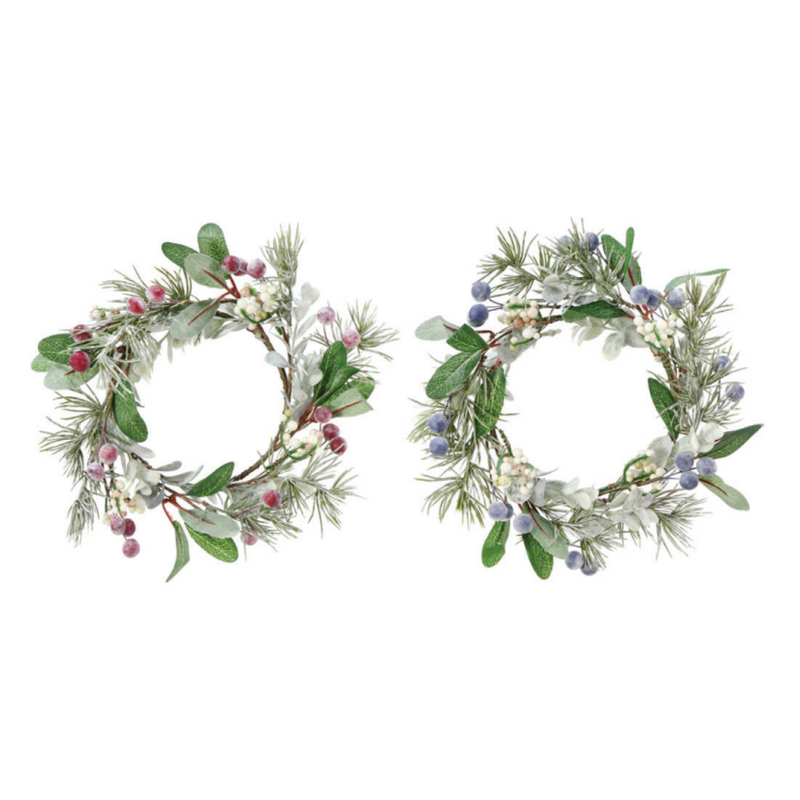 Ronis Mistletoe Mixed Berry Wreath 22cm Assorted