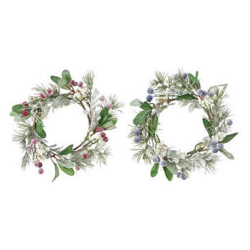 Ronis Mistletoe Mixed Berry Wreath 22cm Assorted