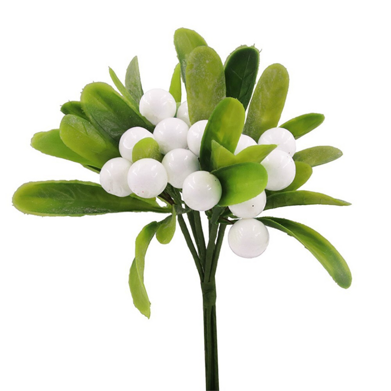 Ronis Mistletoe Stem 20cm White