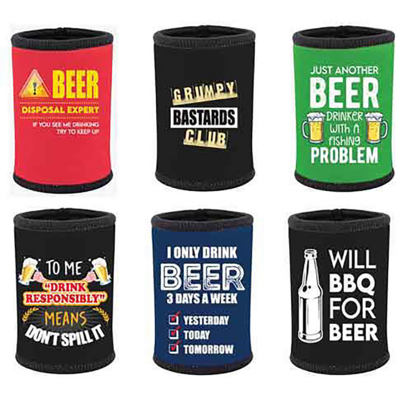 Ronis Monkey Biz Beer Stubby Holders Assorted