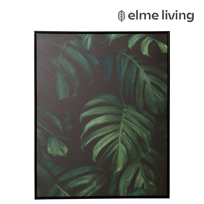 Ronis Monstera Canvas Wall Art 80x100cm Green