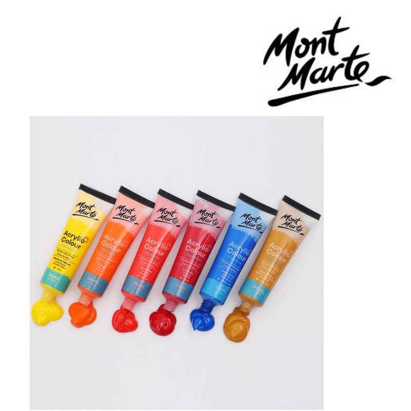 Ronis Mont Marte Acrylic Colour Paint Set 18pc x 36ml