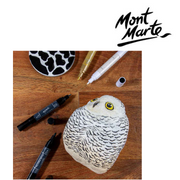 Ronis Mont Marte Acrylic Paint Pens Dual Tip Black 2pc