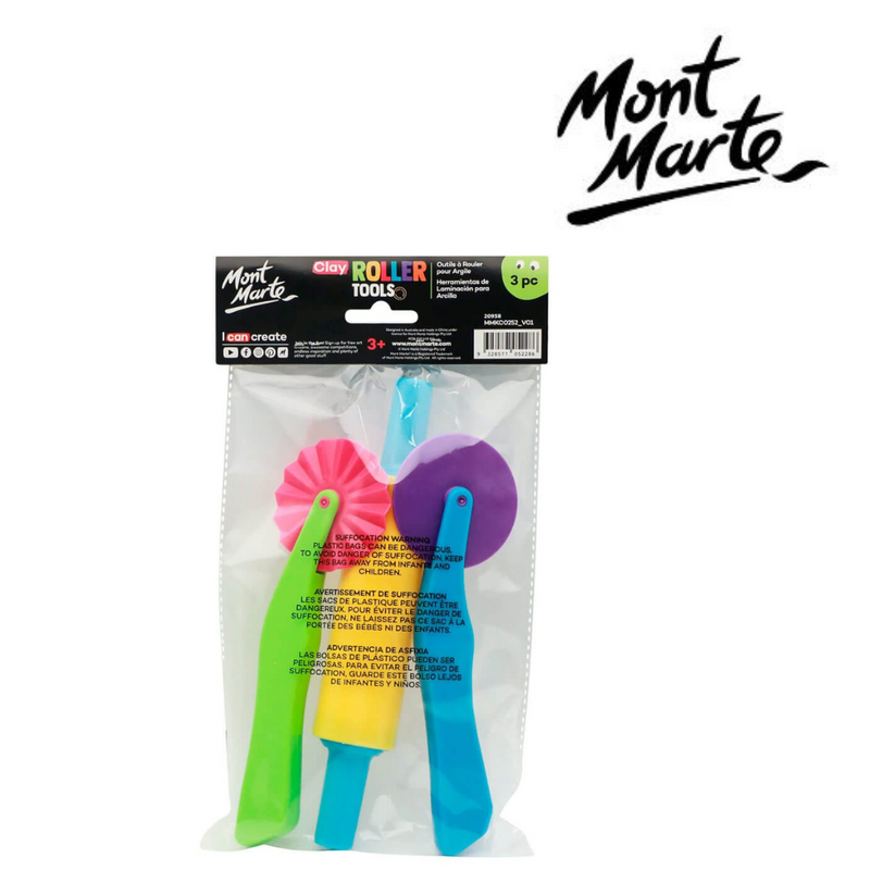 Ronis Mont Marte Clay Roller Tools 3pc