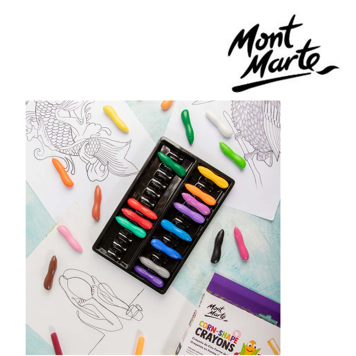 Ronis Mont Marte Corn-Shape Crayons 24pc
