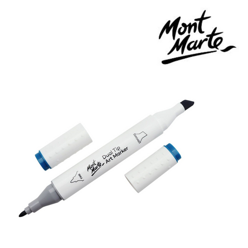 Ronis Mont Marte Dual Tip Alcohol Art Marker - Aegean Blue B7