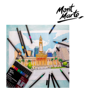 Ronis Mont Marte Dual Tip Markers Brush Bullet 12pc