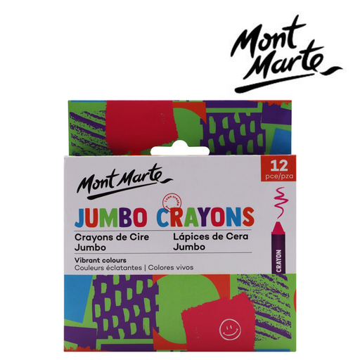 Ronis Mont Marte Jumbo Crayons 12pce