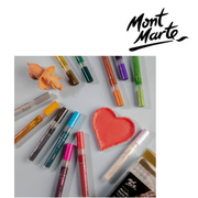 Ronis Mont Marte Metallic Acrylic Paint Pens Broad Tip 12pc