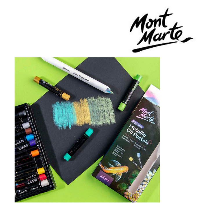 Ronis Mont Marte Metallic Oil Pastels 12pc