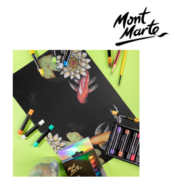 Ronis Mont Marte Metallic Oil Pastels 12pc