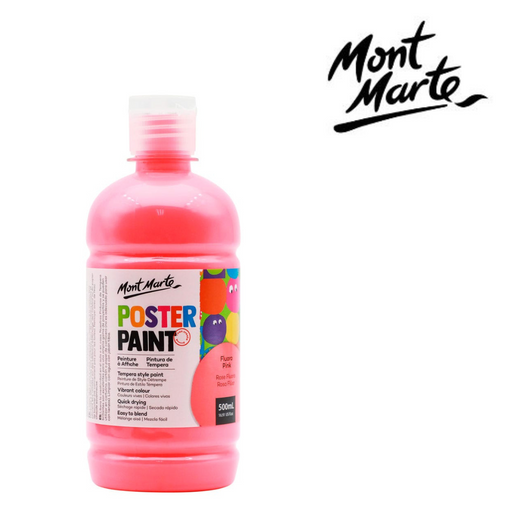 Ronis Mont Marte Poster Paint 500ml - Fluoro Pink