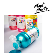 Ronis Mont Marte Poster Paint 500ml - Metallic Turquoise