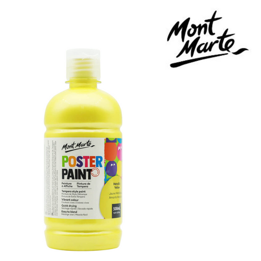 Ronis Mont Marte Poster Paint 500ml - Metallic Yellow