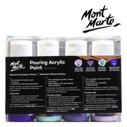 Ronis Mont Marte Pouring Acrylic 4pc x 60ml - Ethereal