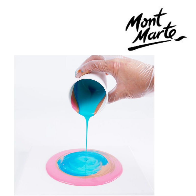 Ronis Mont Marte Pouring Acrylic 4pc x 60ml - Flamingo