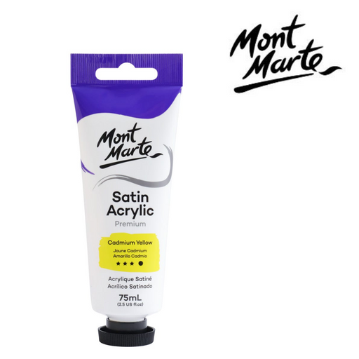 Ronis Mont Marte Satin Acrylic 75ml - Cadmium Yellow