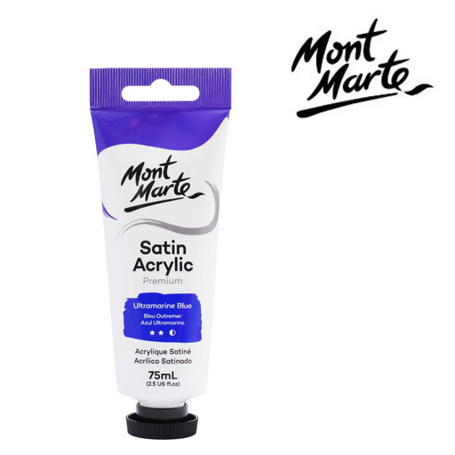 Ronis Mont Marte Satin Acrylic 75ml - Ultramarine Blue