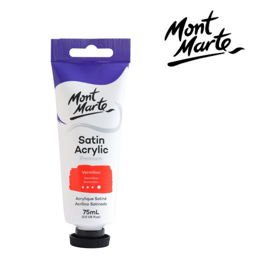Ronis Mont Marte Satin Acrylic 75ml - Vermilion