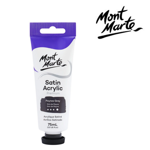 Ronis Mont Marte Satin Acrylic 75ml - Paynes Grey