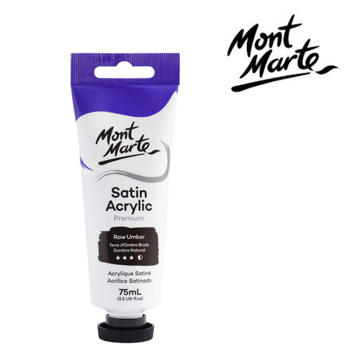 Ronis Mont Marte Satin Acrylic 75ml - Raw Umber