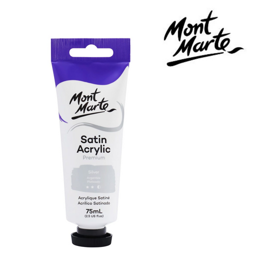 Ronis Mont Marte Satin Acrylic 75ml - Silver