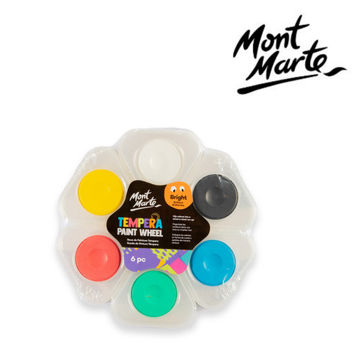 Ronis Mont Marte Tempera Paint Wheel 6pc - Bright