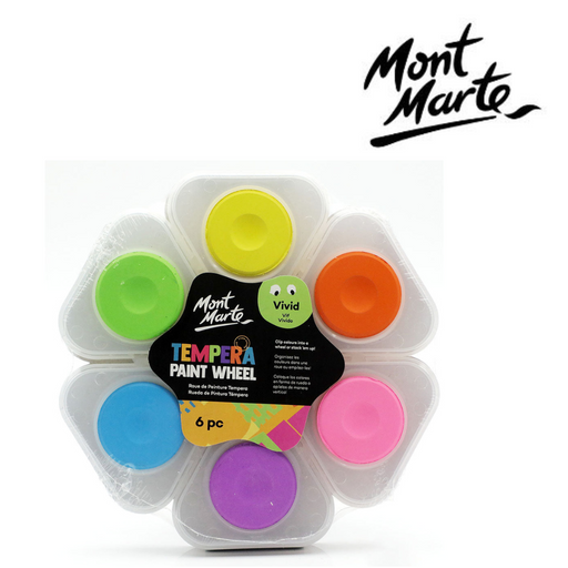 Ronis Mont Marte Tempera Paint Wheel 6pc - Vivid
