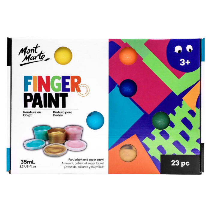Mont Marte Finger Paint Set 23pc x 35ml