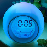 Ronis Mori Bubble Multicoloured Lights Digital Alarm Clock 9x9cm Assorted