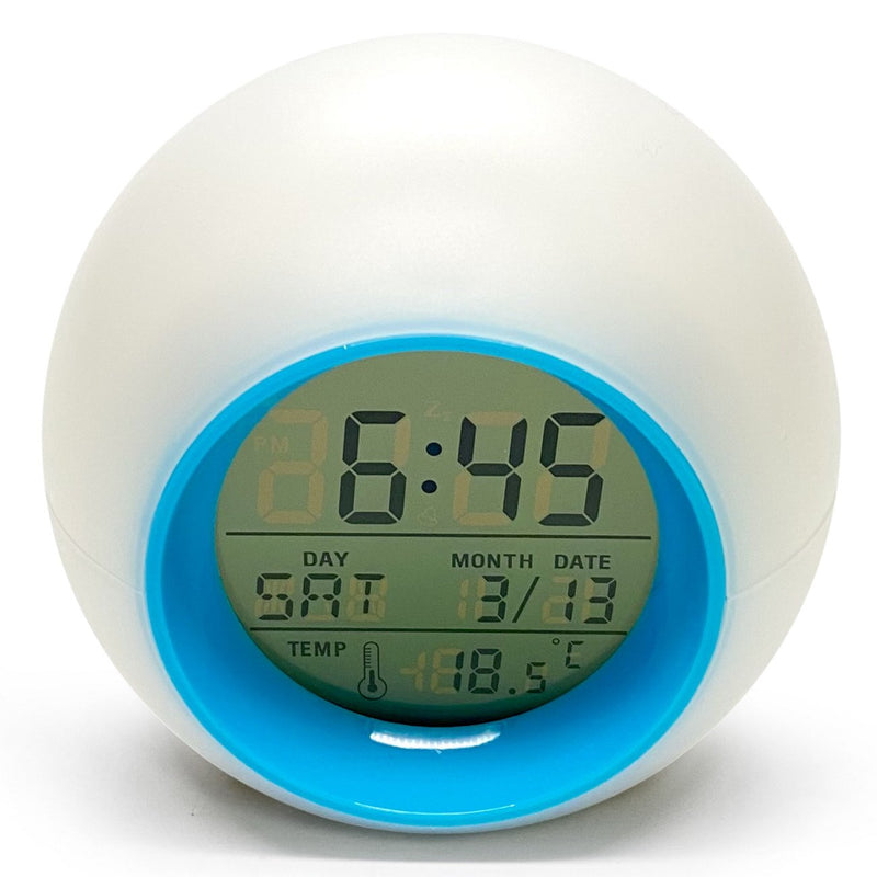 Ronis Mori Bubble Multicoloured Lights Digital Alarm Clock 9x9cm Assorted