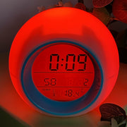 Ronis Mori Bubble Multicoloured Lights Digital Alarm Clock 9x9cm Assorted
