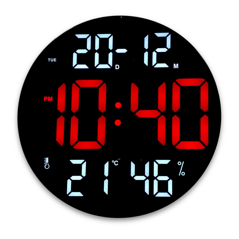Ronis Multifunctional LED Clock 30cm 4 Asstd