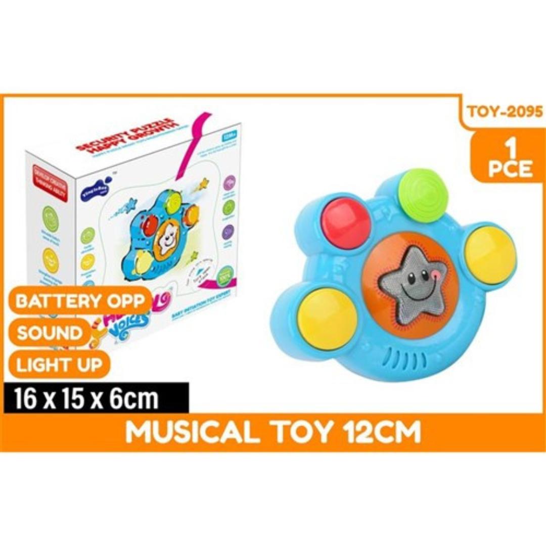 Musical Toy Battery Operated Light Up Sound 12cm