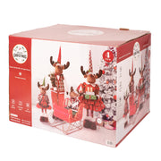 S5 Musical Christmas Mouse Family in Sleigh Holiday Decoration