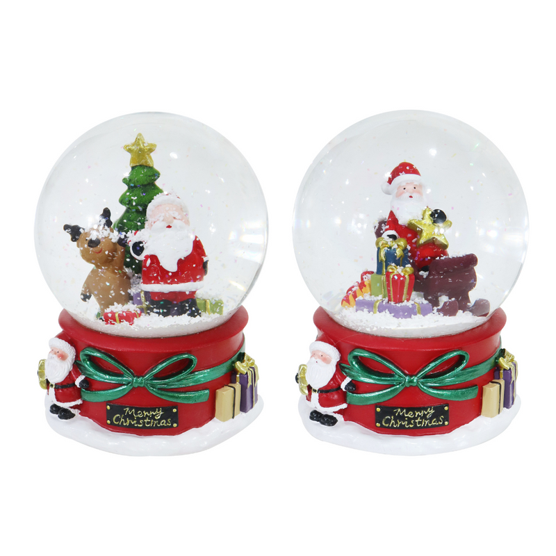 Ronis Musical Santa Waterball 10cm Assorted