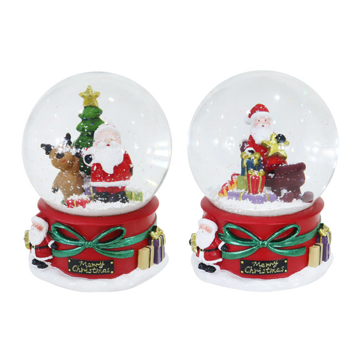 Ronis Musical Santa Waterball 10cm Assorted
