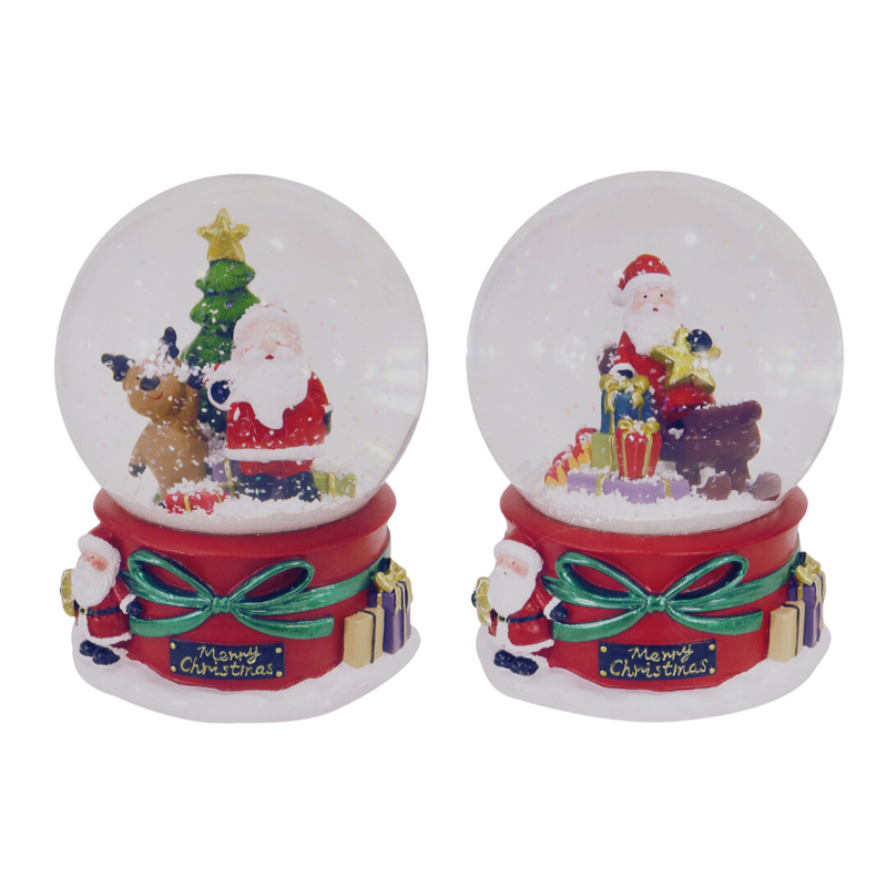 Ronis Musical Santa Waterball 10cm Assorted