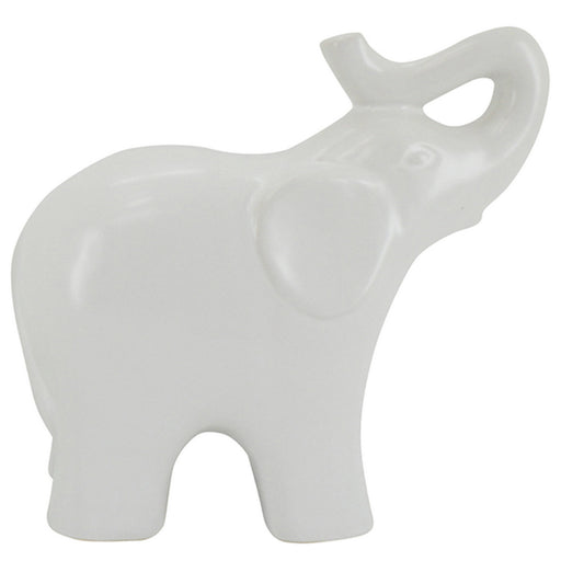 White elephant figurine with patterns